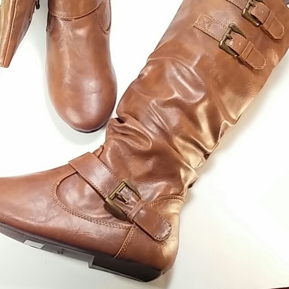 🆕 Forever Link Tan Mid Calf Almond Toe Boot 🆕 - Picture 6 of 7